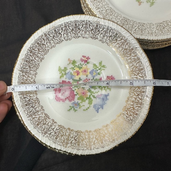 Vintage 11 plates 22K Gold - Picture 12 of 16